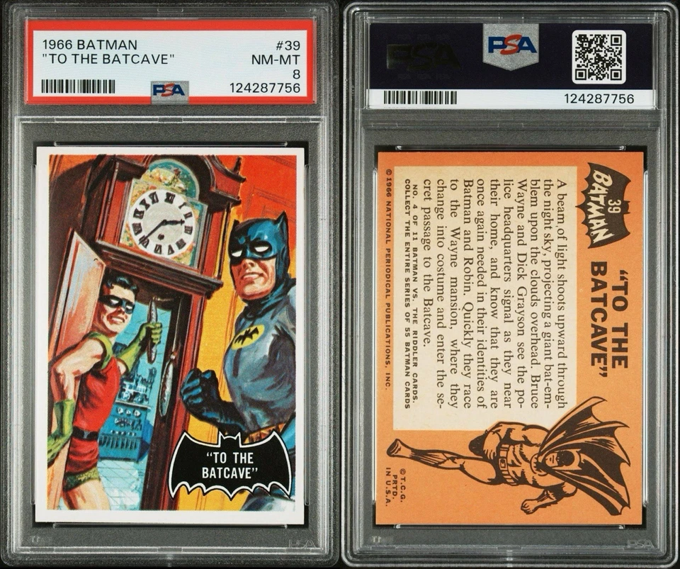 1966 Topps Batman #39 To The Batcave PSA 8 NM-MT - Image 1 of 1