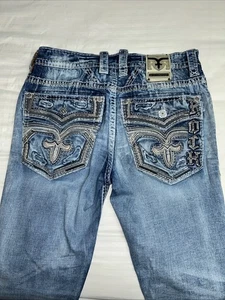 Rock Revival Callan slim straight Jeans Denim Size 36 x 32 - Picture 1 of 20