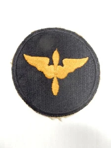 WWII AVIATION CADET (BLACK & YELLOW) DISK PATCH, MILITARY   - Picture 1 of 3