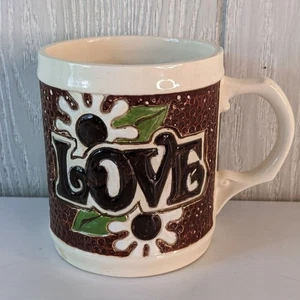 VTG Mug Love 70s Ceramic EUC - Picture 1 of 6