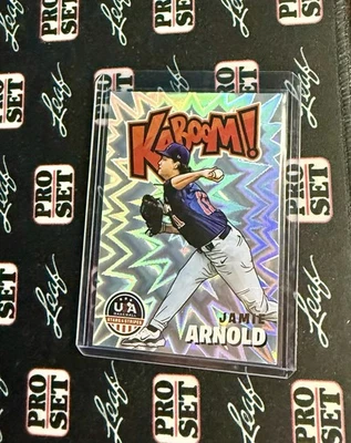 Jamie Arnold KABOOM! 2025 Panini Stars & Stripes USA Baseball #8 Case Hit A's - Image 1 of 2