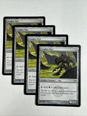 [X4] Leaden Myr Regular #170 NM/MINT Scars of Mirrodin Playset MTG - Image 1 of 2