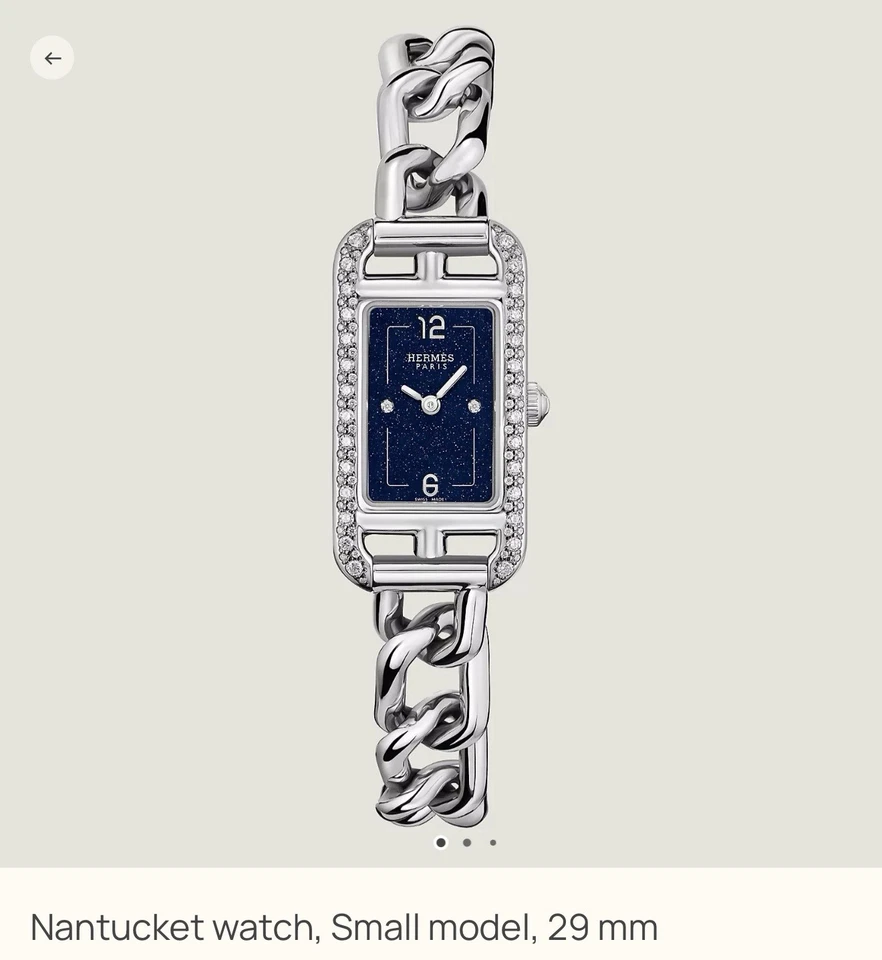 Hermes Nantucket 手表,小号型号,29 毫米  — 第 1/1 张图片
