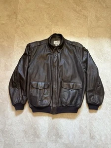 Vintage LL Bean Ziegenleder Bomber Fliegerjacke Herren Large Tall HERGESTELLT IN DEN USA - Bild 1 von 8