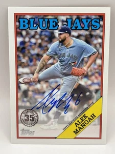 Autógrafo Alek Manoah 2023 Topps 1988 automático #88BA-AMA casi nuevo - Imagen 1 de 2