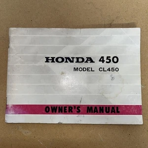 Honda 450 Modelo CL450 K4 Manual del Propietario 1970 (Man121) - Imagen 1 de 11