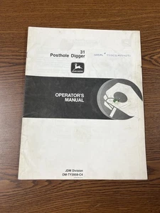 John Deere 31 Posthole Digger Manual - Bild 1 von 8