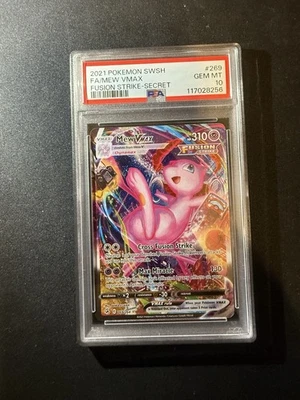 FA/MEW 2021 Pokemon Sword Shield Fusion Strike Secret PSA 10 269/264 - Image 1 of 2
