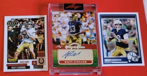 Riley Leonard Autograph ROOKIE Card #d44/99 + Instant RC #1/785 + Score RC COLTS - Picture 1 of 9