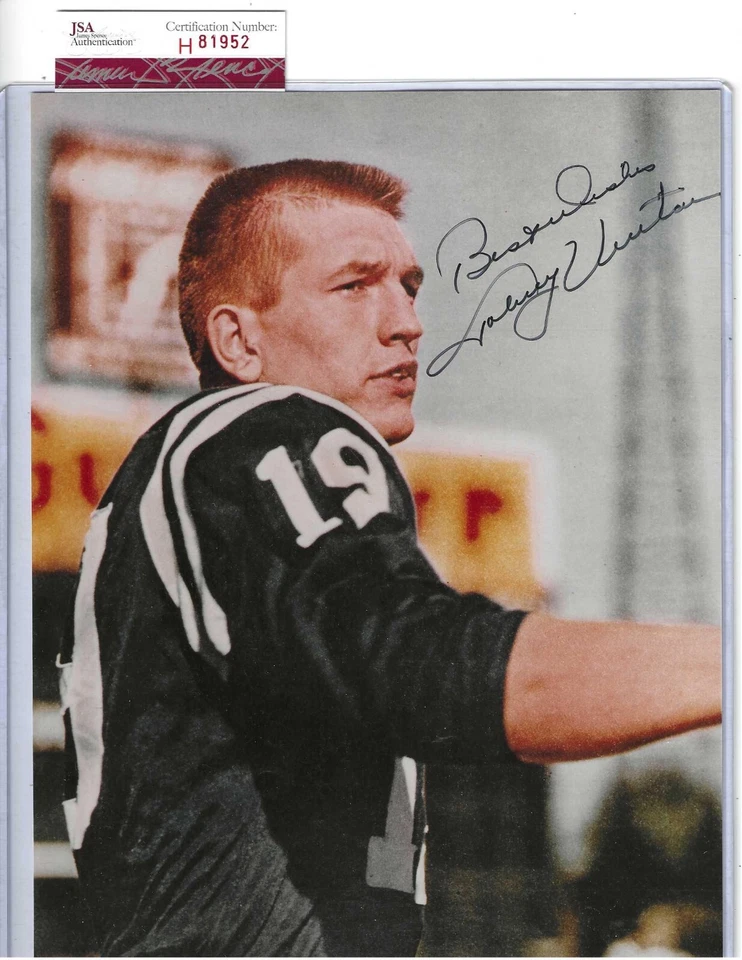 Johnny Unitas Baltimore Colts Pro Football HOFer Autographed 8x10 Photo JSA #2 - Image 1 of 1