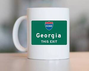 Georgia Gift Mug Georgia Home Gift Georgia State Highway Sign Mug