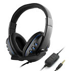 3.5mm Wired Gaming Headphones Over Ear  Headset Noise Canceling V2h0