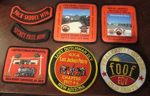 Lot of 7 Lost Dutchman ECV Patches -  New Arizona AZ Bouse Congress Chloride - Picture 1 of 1