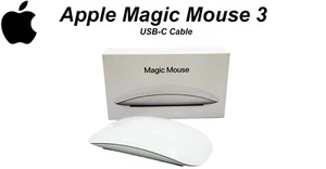 Apple - Magic Mouse 3 - Multi-Touch Surface (USB-C) -Wireless -2025 Model- White - Picture 1 of 12