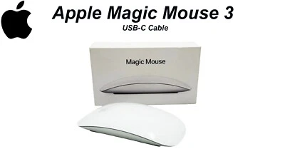 Apple - Magic Mouse 3 - Multi-Touch Surface (USB-C) -Wireless -2025 Model- White - Image 1 of 4