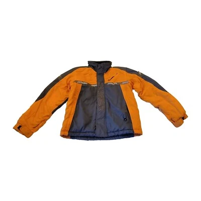 SPYDER Kids coat Size 16 Gray Orange Winter Ski Snow Pockets Jacket SEE DESCRIPT - Image 1 of 4