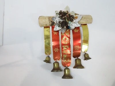De colección Noel Lámina Latón Campanas Bolas Vidrio Mercurio Navidad Colgador de Pared HM Decoración D11 Foto 1 de 4