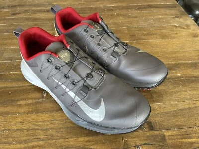 Zapatos de golf Nike Lunarlon Command picos suaves rojos/grises para hombre 8 BOA 888552-006 Foto 1 de 4
