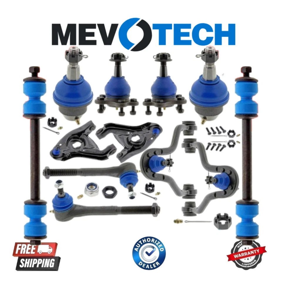 NUEVO MEVOTECH 12 PIEZAS brazo de control, rótula con juego oscilante y extremo de varilla de amarre Chevrolet Foto 1 de 1