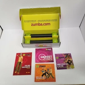 Zumba Fitness Dumbbells & DVD Lot, Exercise, Workout, Fitness, Toning - Picture 1 of 6
