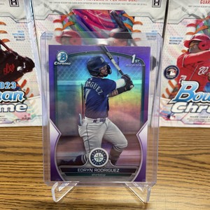 2023 Bowman Chrome Edryn Rodriguez 1st Purple Refractor /250 MARINERS