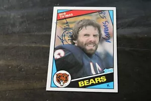 TARJETA AUTOGRAFIADA DE BOB THOMAS CHICAGO BEARS. - Imagen 1 de 1
