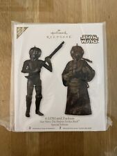 Hallmark Star Wars 4-Lom And Zuckuss Ornaments 2012 Comic Con Exclusive LTD NIB