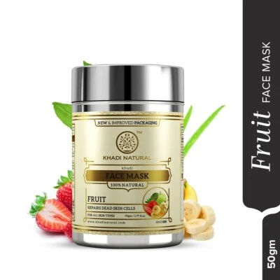 Натуральная фруктовая маска для лица Khadi 50 г, натуральная - Изображение 1 из 4