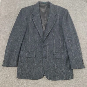 Austin Reed blazer herringbone plaid Scotland woven virgin wool - Picture 1 of 13