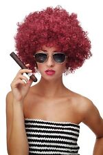Perücke Afroperücke Afro 70er Jahre Party Funky Foxy Granatrot Rot PW0011-P67