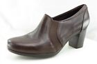 Clarks Boot Sz 8 M Low Cut Boots Brown Leather Women