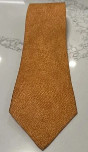 Corbata ESCADA TIE Naranja Ilusión 100% Seda Italia - Imagen 1 de 12