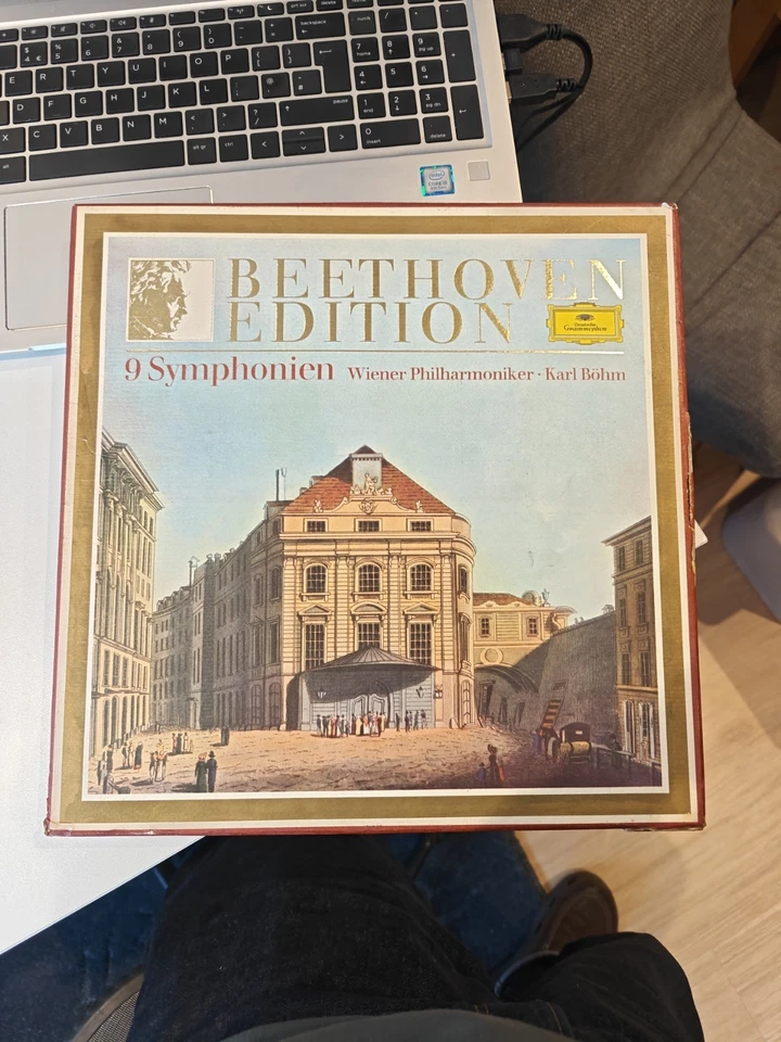 Beethoven Edition-9 Symphonies-Karl Bohm Vienna Philharmonic DG 8 x LP Box Set - Image 1 of 4