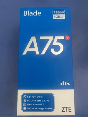 Zte SMARTPHONE Blade A75 5G 4 128Gb 6.6'' 120Hz DUAL SIM RAM 8GB (4GB+4GB) HD+ - Immagine 1 di 3
