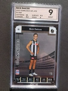 Nick Daicos SILVER 2023 AFL Teamcoach #10 - OCE 9 MINT Not PSA - Picture 1 of 2