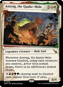 Magic The Gathering Anzrag, the Quake-Mole (Vitrina) [Asesinatos en Karlov Manor] Magia casi como nueva - Imagen 1 de 1