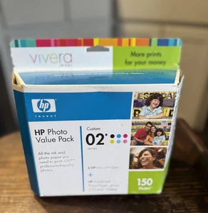 READ* HP Photo Value Pack 5* Ink Cartridges 150 4x6 Photo Paper Glossy Sheets - Zdjęcie 1 z 10