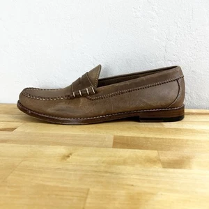 J. Crew Camden Halbschuh Natur Braun Leder Schuhe BJ009 Herren Größe 10,5 M - Bild 1 von 10