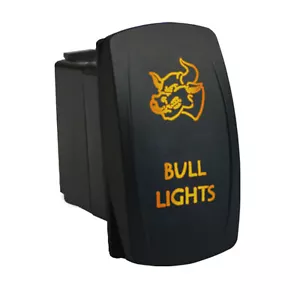 BULL LIGHTS 628O Rocker switch amber ON/OFF waterproof SPST marine - Imagen 1 de 7