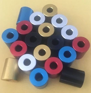 Arbustos elevadores de aluminio anodizado con soporte para cuello capó con orificio M8 - Imagen 1 de 3