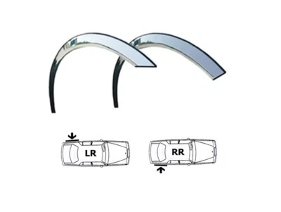 Rear Chrome Wheel Arch Trim left right Set for VAUXHALL VECTRA B Year 1995-2001 - Image 1 of 3
