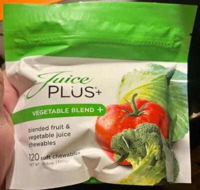 Juice Plus+ VEGETABLE BLEND - Blended Fruit & Veg Juice Chewables (120) - NIB! - Image 1 of 2