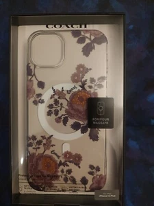 Coach Protective Case (for MagSafe) - Apple iPhone 14 Plus - Moody Floral *NEW* - Zdjęcie 1 z 11
