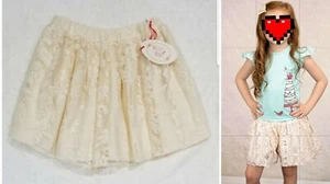 girl's MAGPIE & MABEL boutique boho floral maisie lace skirt-skort shorts nwt 8 - Picture 1 of 9