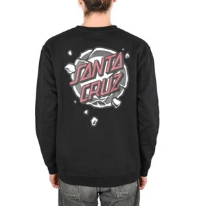 Santa Cruz Roskopp Destruct Dot Crew Sweater - Black - Picture 1 of 5