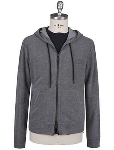 NUEVO KITON KNT GRIS ALGODÓN PA SUÉTER CREMALLERA COMPLETA UE 52 - US 42 - L A440 - Imagen 1 de 4