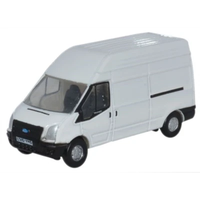 Oxford NFT006 Ford Transit LWB High Roof - White Scale N Gauge - T48 Post - Image 1 of 4