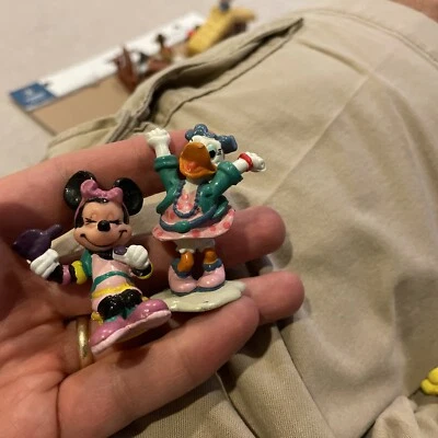 Vintage Daisy Duck Minnie PVC Figure Disney Applause Cake Topper 80s Dancing lot - Image 1 of 4