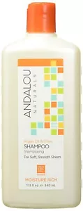 Andalou Naturals Argan Oil & Shea Moisture Rich Shampoo, 11.5 oz 2 Pack - Picture 1 of 6