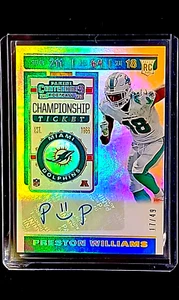 Biglietto Campionato Panini Contenders 2019 Preston Williams/49 Rookie Auto RC - Foto 1 di 10